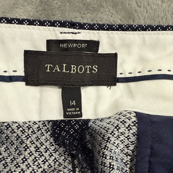 Talbots Newport Navy White Pants - Picture 7 of 8